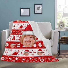 Lofaris Personalized Face My Treasure Fleece Blanket for Child