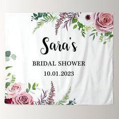 Lofaris Personalized Floral Bridal Shower Photo Party Backdrop
