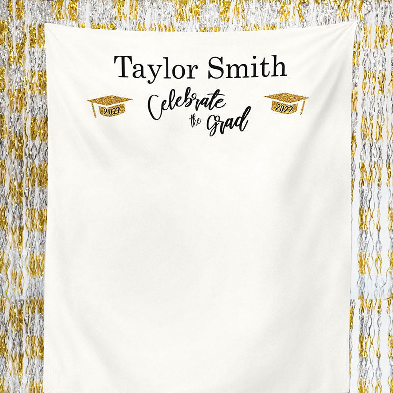 Lofaris Personalized High School College Graduation Backdrop Banner