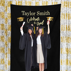 Lofaris Personalized High School Graduation Backdrop Decor