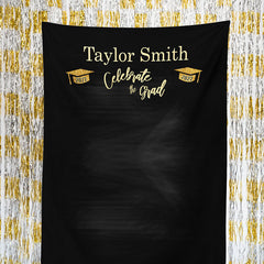 Lofaris Personalized High School Graduation Backdrop Decor