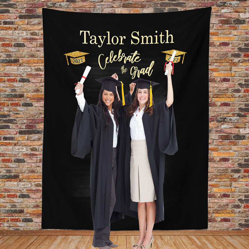 Lofaris Personalized High School Graduation Backdrop Decor