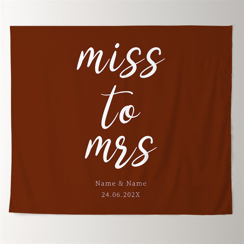 Lofaris Personalized Simple Solid Color Wedding Backdrop Decor