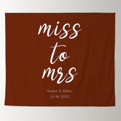 Lofaris Personalized Simple Solid Color Wedding Backdrop Decor