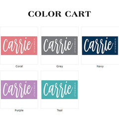 Lofaris Personalized Name Solid Color Beach Towel as Gift