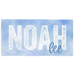 Lofaris Personalized Name Summertime Party Photo Beach Towel
