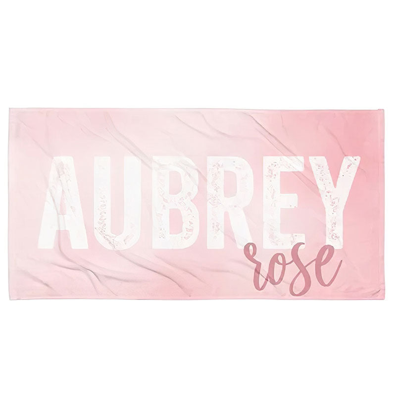 Lofaris Personalized Name Summertime Party Photo Beach Towel