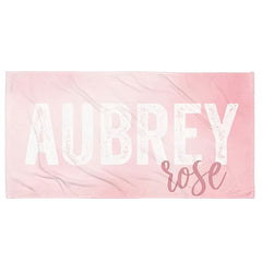 Lofaris Personalized Name Summertime Party Photo Beach Towel