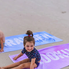 Lofaris Personalized Name Summertime Party Photo Beach Towel