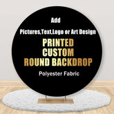 Lofaris Personalized Printed Custom Black Party Backdrop Banner