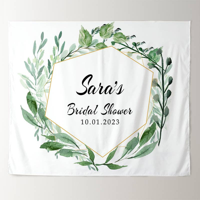 Lofaris Personalized Rustic Bridal Shower Wedding Backdrop Decor