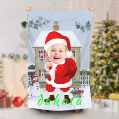 Lofaris Personalized Santa Christmas Beach Towel For Boy