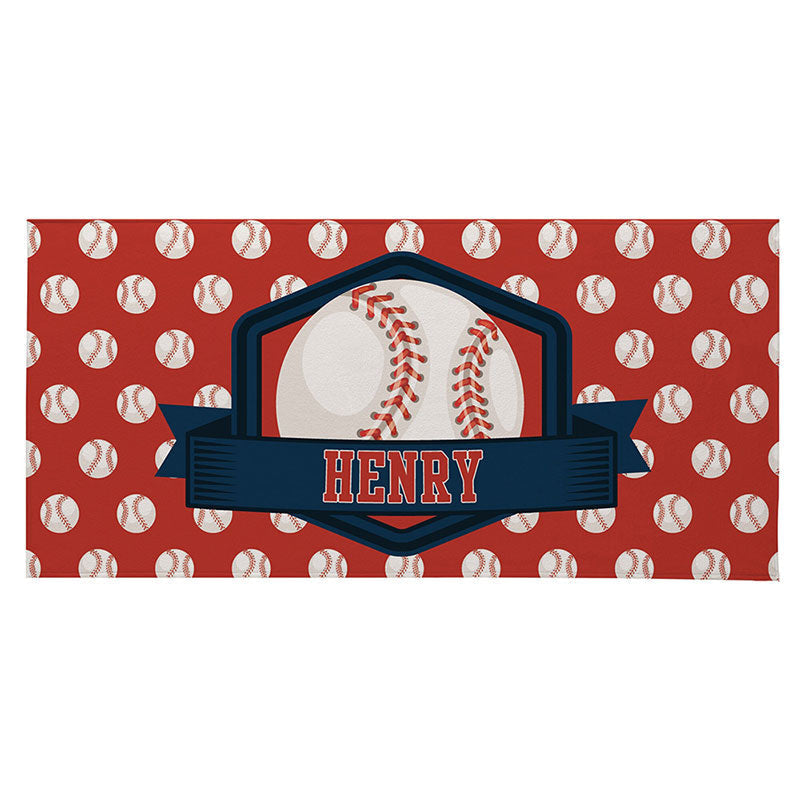 Lofaris Personalized Sport Balls Name Boys Beach Towel
