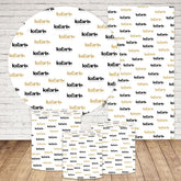 Lofaris Personalized Theme Round Backdrop Kit with Panel