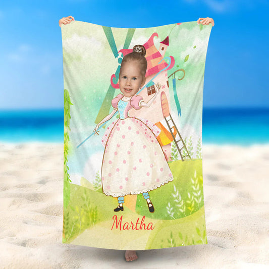 Lofaris Personalized Toy Story Bo Peep Windmill House Beach Towel