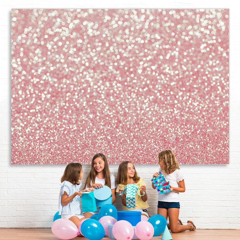 Lofaris Pink and Golden Glitter Bokeh Backdrop for Photoshoot