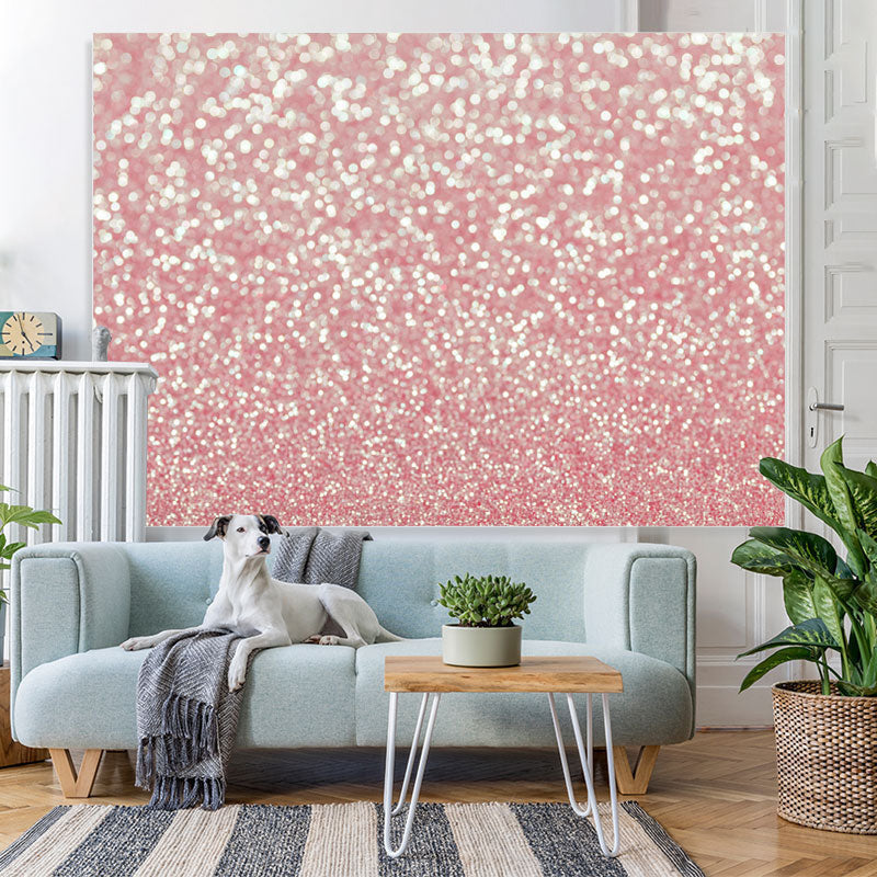 Lofaris Pink and Golden Glitter Bokeh Backdrop for Photoshoot