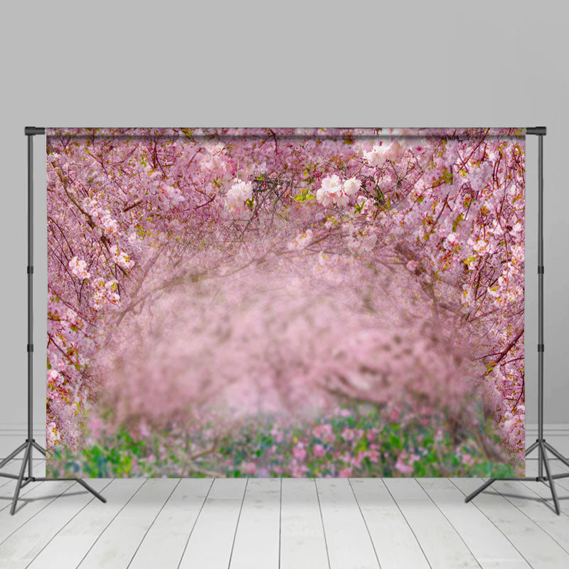 Lofaris Pink Blossom Sakura Flower Tree Spring Scene Backdrop