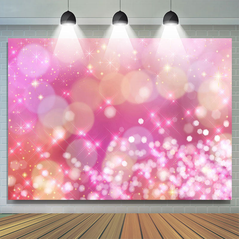 Lofaris Pink Bokeh Backdorp for Birthday and Baby Shower Party