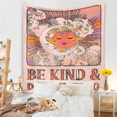 Lofaris Pink Cloud Abstract Bohemian Pattern Wall Tapestry