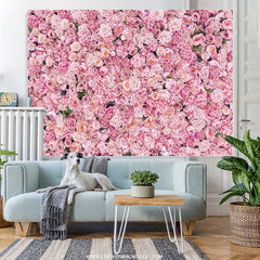 Lofaris Pink Rose Wall Background Girls Birthday Party Backdrop
