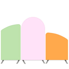 Lofaris Pink Shades Theme Solid Color Arch Backdrop Kit
