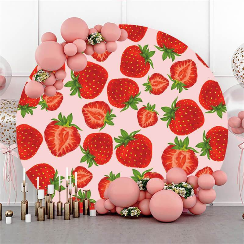 Glitter Strawberry Banner,Strawberry Baby Shower, Birthday Decor,Strawberry Part