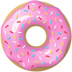 Lofaris Pink Yummy Donut Candyland Round Backdrop Kit For Girls Party