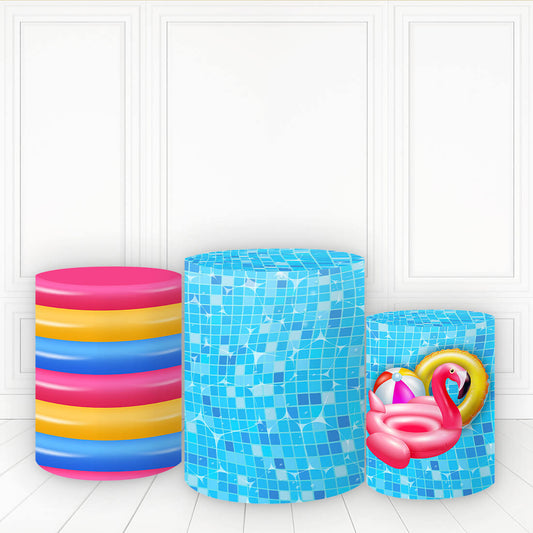 Lofaris Pop It Swimming Pool Cylinder Cover Summer Pillar Wrap