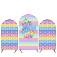Lofaris Pop It Theme Ice Cream Birthday Party Arch Backdrop Kit