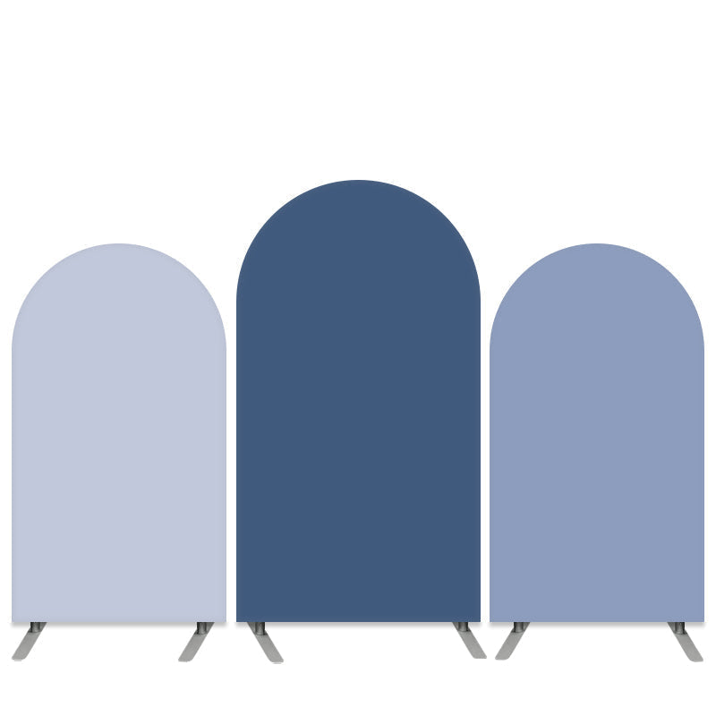 Lofaris Pure Color Navy Blue Double Side Birthday Arch Backdrop Kit