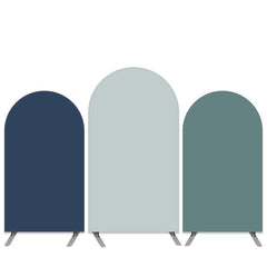 Lofaris Pure Color Navy Blue Double Side Birthday Arch Backdrop Kit