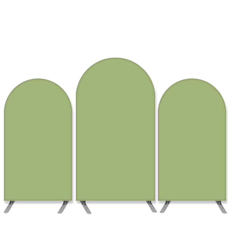 Lofaris Pure Color Theme Light Green Birthday Arch Backdrop Kit