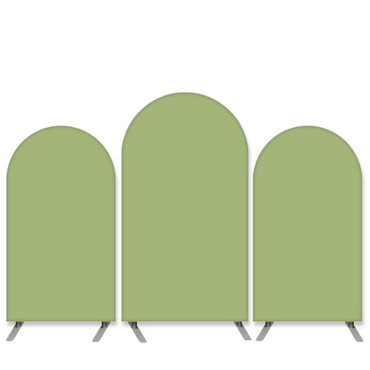 Lofaris Pure Color Theme Light Green Birthday Arch Backdrop Kit