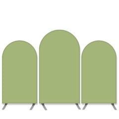 Lofaris Pure Color Theme Light Green Birthday Arch Backdrop Kit