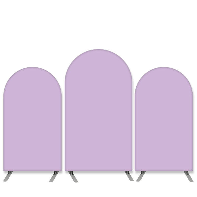 Lofaris Pure Color Theme Light Purple Birthday Arch Backdrop Kit