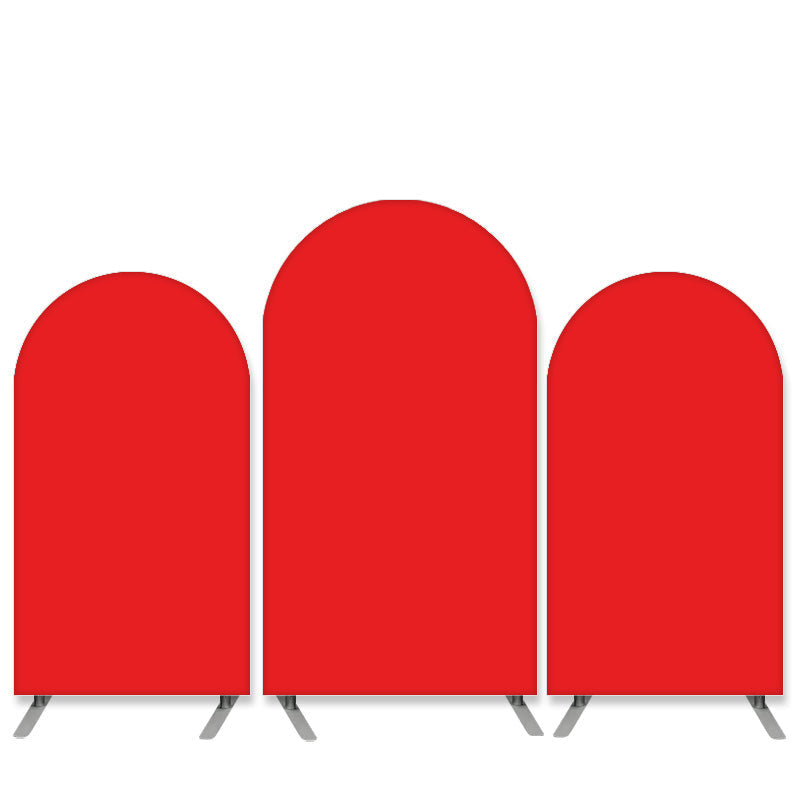 Lofaris Pure Color Theme Red Happy Birthday Arch Backdrop Kit