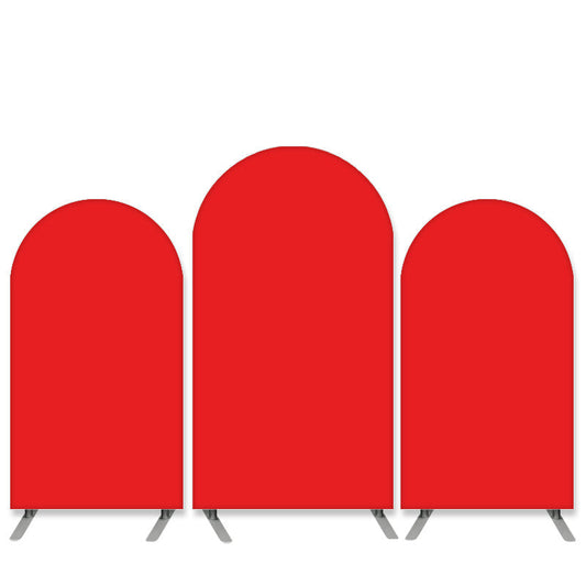 Lofaris Pure Color Theme Red Happy Birthday Arch Backdrop Kit