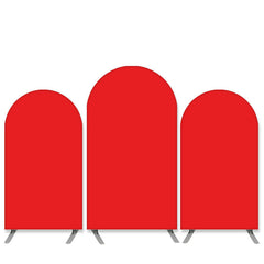 Lofaris Pure Color Theme Red Happy Birthday Arch Backdrop Kit