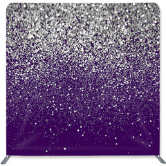 Lofaris Purple And Silver Double-Sided Backdrop for Birthday