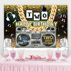 Lofaris Radio And Golden Chain Hip Hop 2th birthday Backdrop
