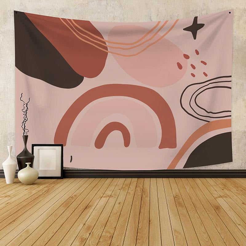 Lofaris Rainbow Abstract Pattern Bohemian Family Wall Tapestry