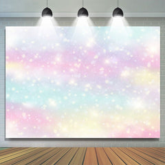 Lofaris Rainbow Glitter Birthday Backdrop for Party