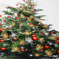 Lofaris Red Bauble Christmas Tree Sparkle Deco Wall Tapestry