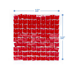 Lofaris Red Shimmer Wall Panels Party Decorations For Wedding