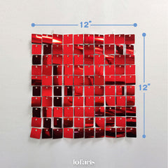 Lofaris Red Shimmer Wall Panels | Wedding Event Party Decorations