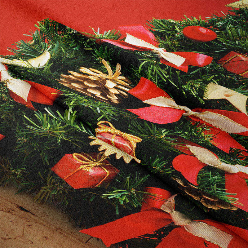 Lofaris Red Theme Christmas Tree Wall Hanging Room Tapestry