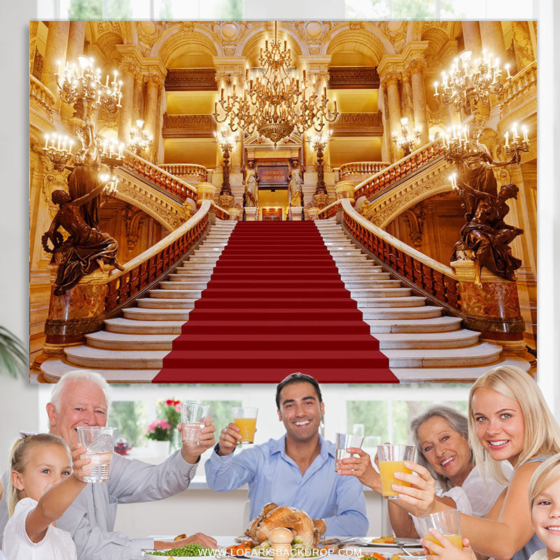 Lofaris Resplendent House Red Carpet Backdrop For Birthday