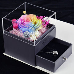 Lofaris Rose Flower Jewelry Box Valentines Day Gifts