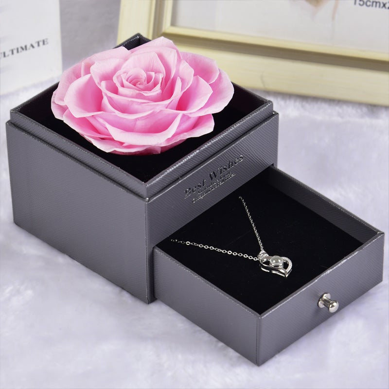 Lofaris Rose Flower Jewelry Box Valentines Day Gifts